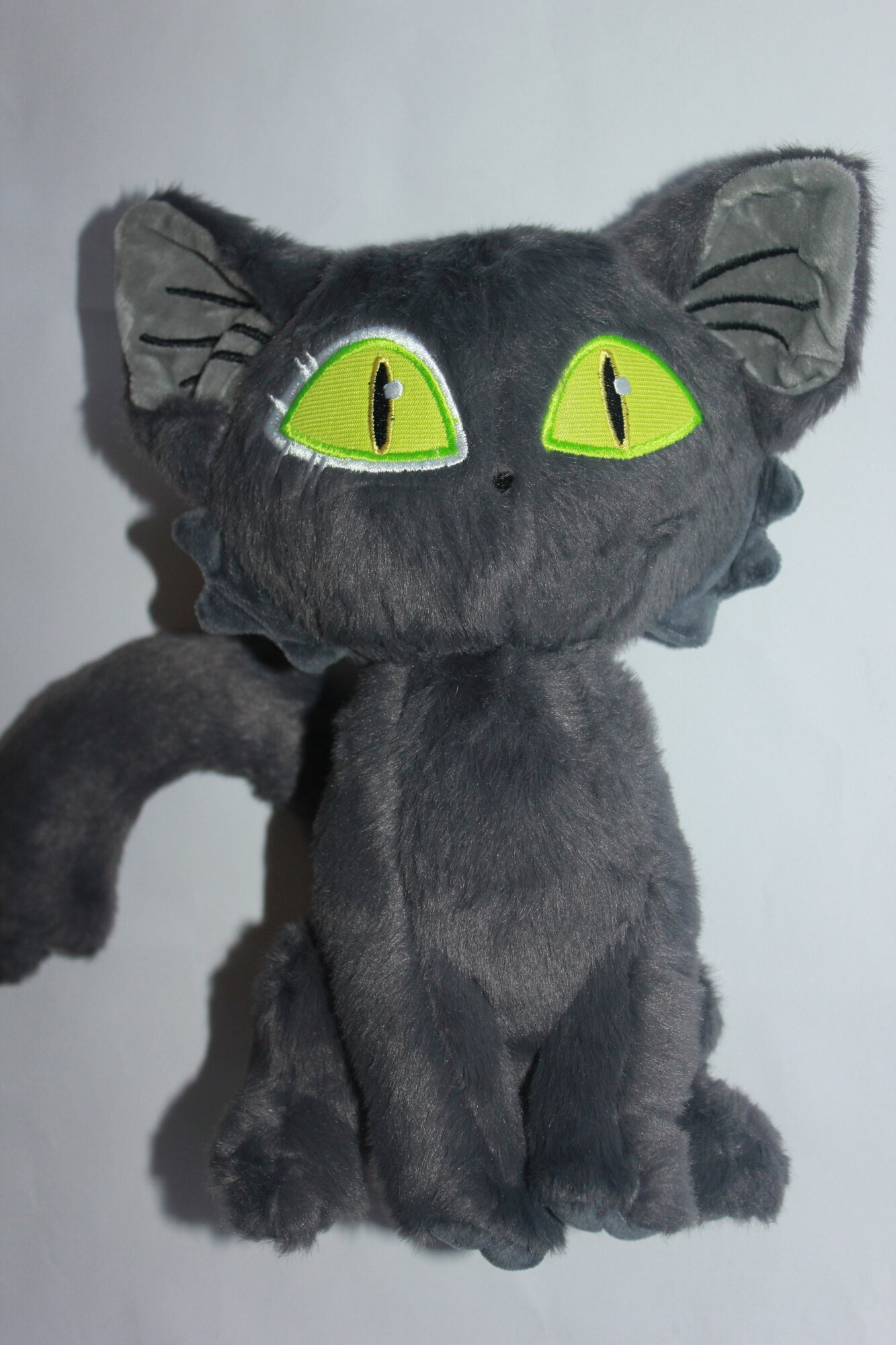 Мягкая плюшевая детская игрушка Инопланетный кот 30 см черный