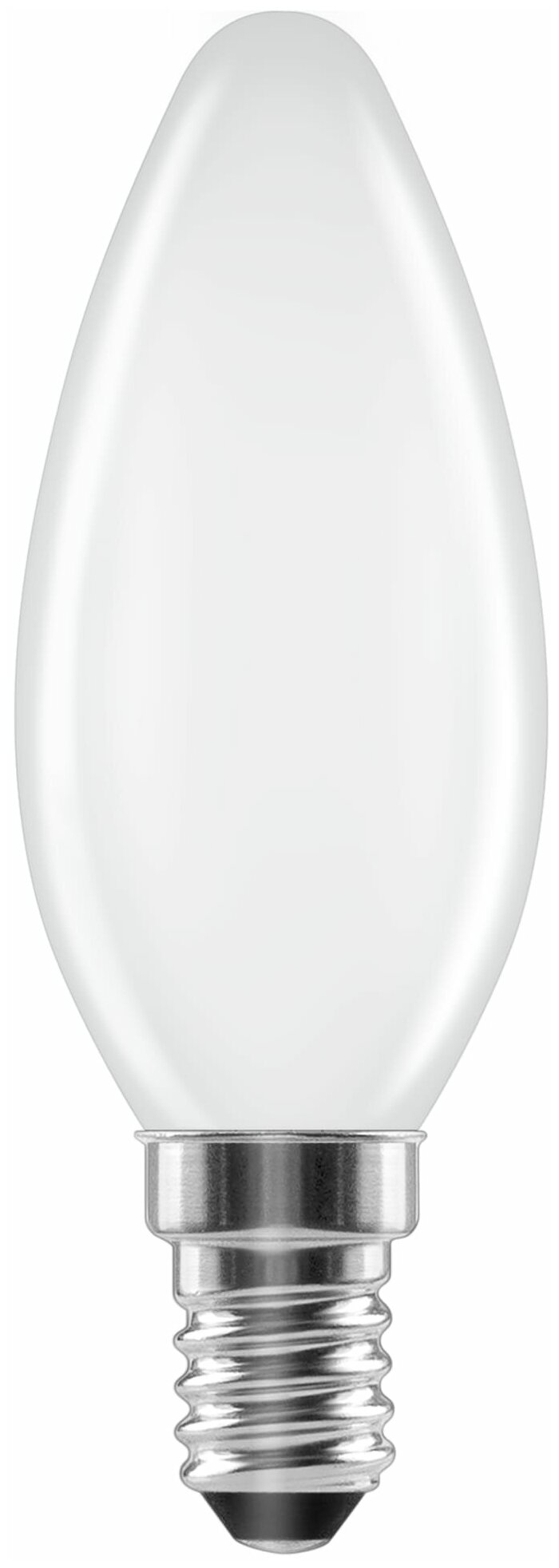 Светодиодная лампа Lexman, E14, 220-240 В, 6 Вт, свеча матовая, 750 лм, теплый белый свет - фотография № 1