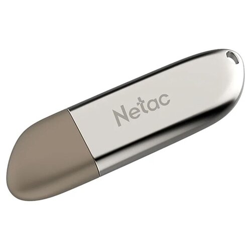 Флешка Netac U352 USB 2.0 16 GB, 1 шт., серебристый/коричневый