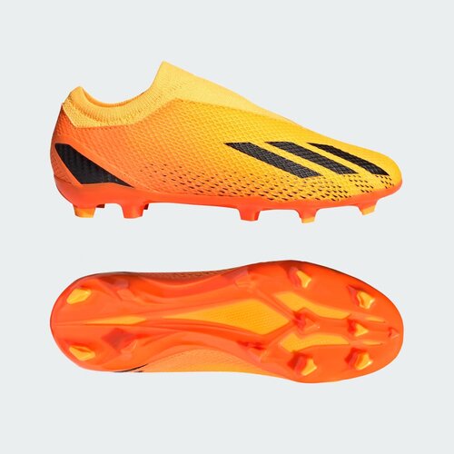 Бутсы adidas, футбольные, размер 3.5 UK, оранжевый