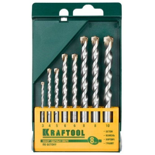 фото Набор сверл kraftool 29165-h8 34crnimo6