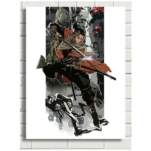 Картина по номерам игра Sekiro shadows die twice - 8422 В 30x40