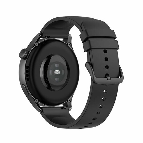 Силиконовый ремешок 22 мм для Huawei Watch 3/ GT 2 Pro/ GT 2e - черный usb кабель адаптер зарядное устройство gsmin для часов huawei honor watch magic gt gt2 gt2 sport зарядка хуавей черный