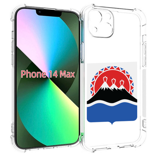Чехол MyPads герб-камчатский-край для iPhone 14 Plus (6.7) задняя-панель-накладка-бампер