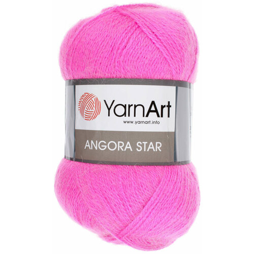 Пряжа Yarnart Angora Star малиновый (174), 20%шерсть/80%акрил, 500м, 100г, 1шт