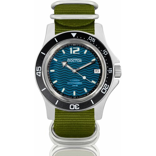 фото Наручные часы восток мужские наручные часы восток амфибия 13040а, зеленый