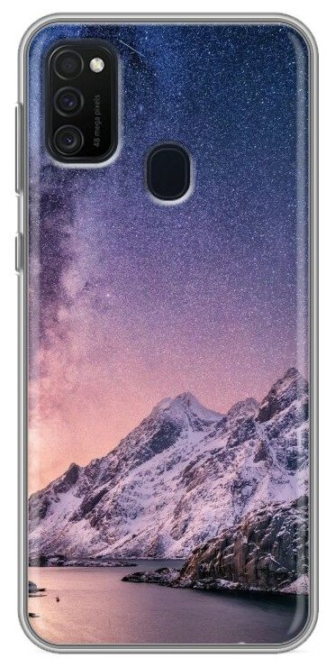 Дизайнерский силиконовый чехол для Самсунг Гэлакси М21 / Samsung Galaxy M21 Горы