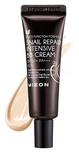 ББ-крем с экстрактом муцина улитки Mizon Snail Repair Intensive BB Cream SPF50+ РА+++ #21 50ml