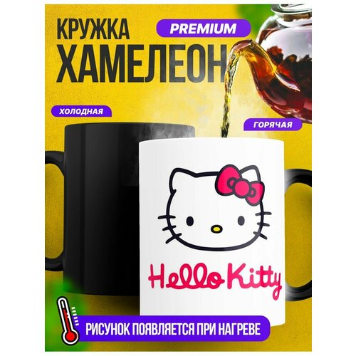 Кружка хамелеон детская "Hello Kitty, Хеллоу Китти"