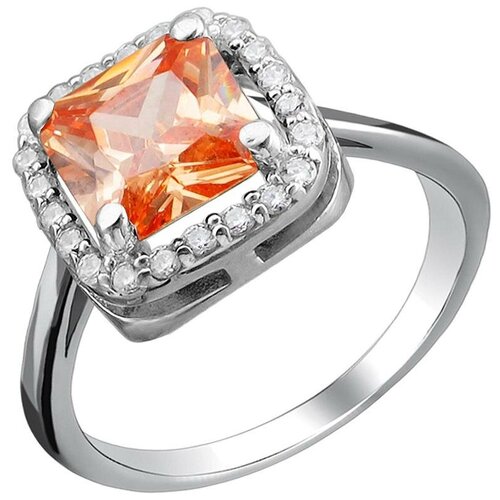 фото Эстет кольцо с фианитами из серебра 01к2511692-3, размер 17.5