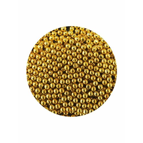 Бисер металлический в пакете, 2 гр, IRISK professional, (01 золото диаметр 1,0), Д106-05