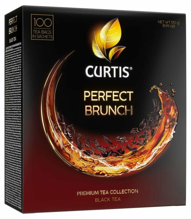 Чай черный Curtis Perfect brunch в пакетиках, 100х1,7 г