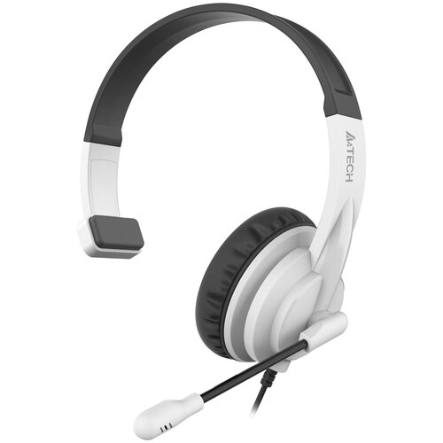 Наушники с микрофоном A4Tech HS-11 черныйбелый 2м накладные оголовье HS-1135MM PLUGBLACKWHITE 129100₽