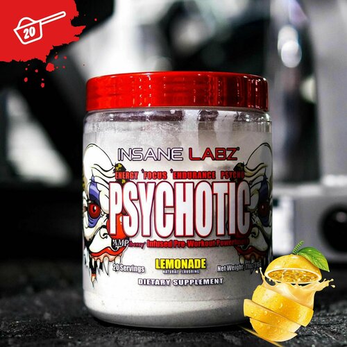 Предтреник Psychotic Clear Психотик Чистый Insane Labz (Лимонад) предтреник psychotic gold психотик insane labz арбуз