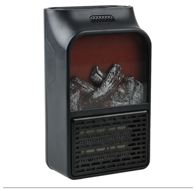Портативный обогреватель с LCD-дисплеем Flame Heater 900 Ватт (Черный) - фотография № 2