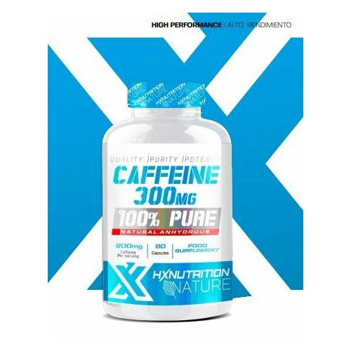 Кофеин в капсулах HX NUTRITION Premium Caffeine 300 mg 100% Pure, 90 капс.