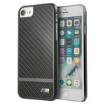 Чехол BMW M-Collection Matte stripe Hard Carbon Aluminium Gunmetal для iPhone 7/8/SE2020/22 - изображение