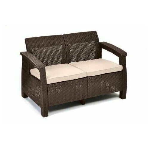 Диван Corfu Russia Love Seat (2х мест. диван), коричневый