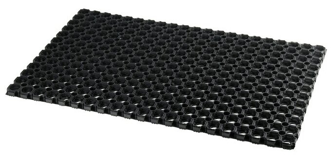 Коврик ячеистый грязесборный 50×80×1,6 см, цвет чёрный - фотография № 3