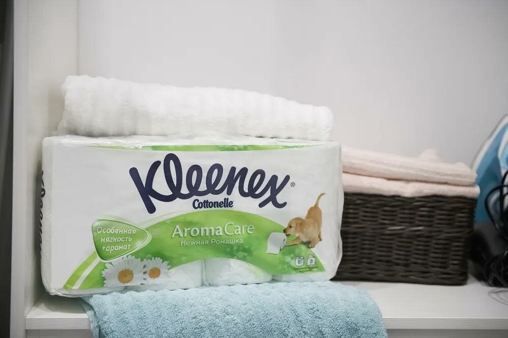 Туалетная бумага Kleenex "Нежная ромашка", 3 слоя, 8 рулонов - фото №10