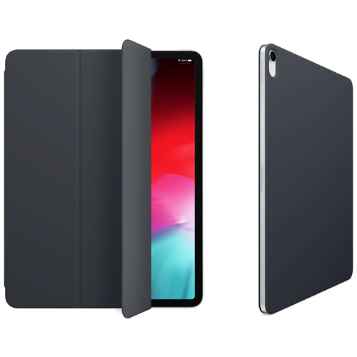 Чехол-обложка MyPads для Apple iPad Pro 11.0 (2018) тонкий умный кожаный на пластиковой основе с трансформацией в подставку черный