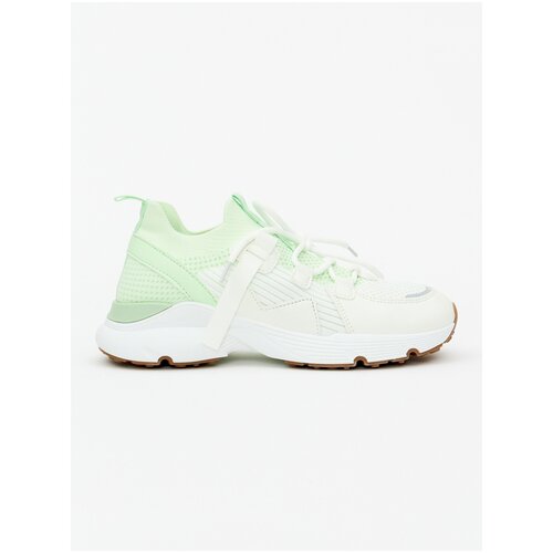 фото Женские кроссовки кремово-белые / corra 38