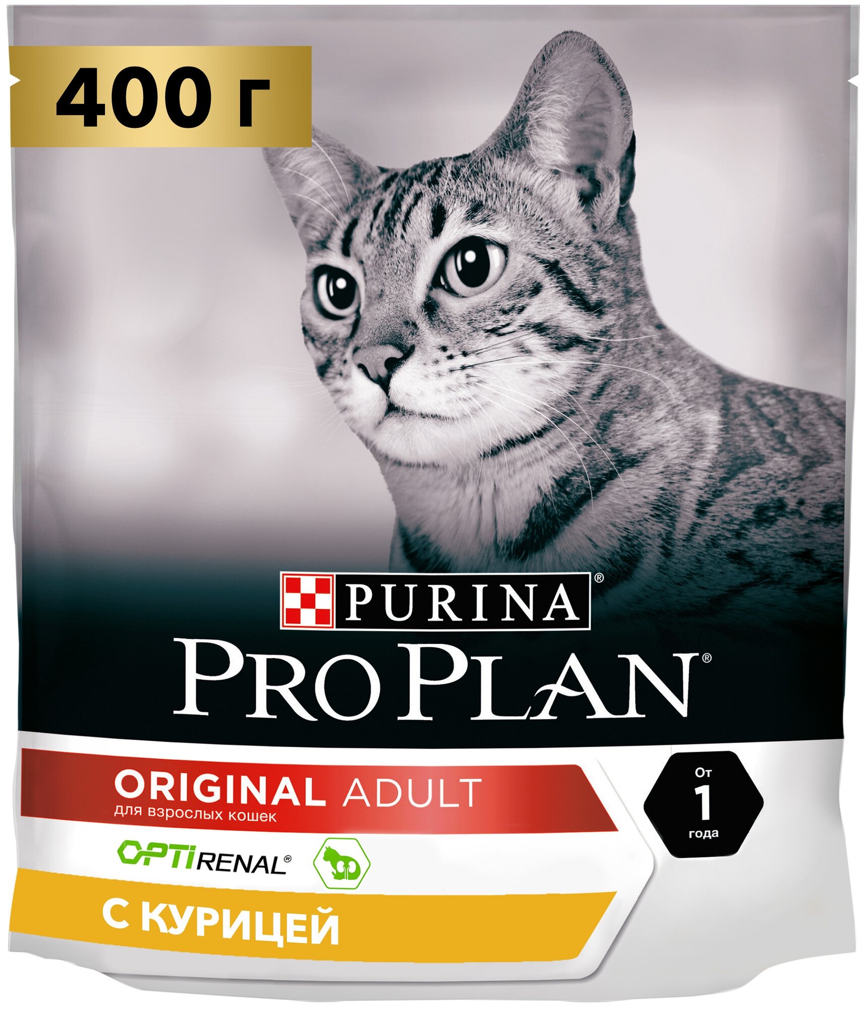 Корм ProPlan 400г сухой для кош Курица Adult Original. 87588