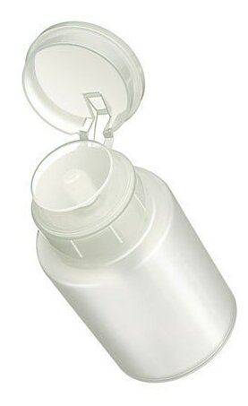 RuNail, помпа для жидкости (полупрозрачный пластик), 120 мл