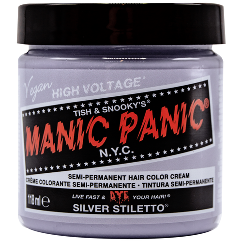 Manic Panic Краситель прямого действия High Voltage, silver stiletto, 118 мл, 155 г