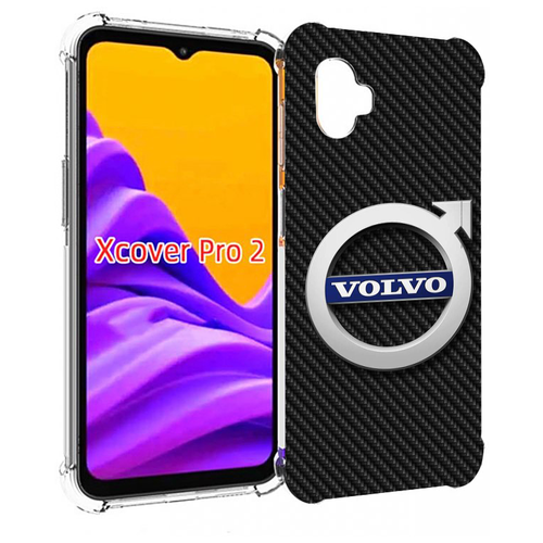 Чехол MyPads вольво volvo 3 для Samsung Galaxy Xcover Pro 2 задняя-панель-накладка-бампер