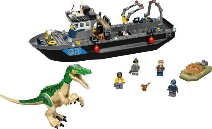 Лего 76942 Baryonyx Dinosaur Boat Escape