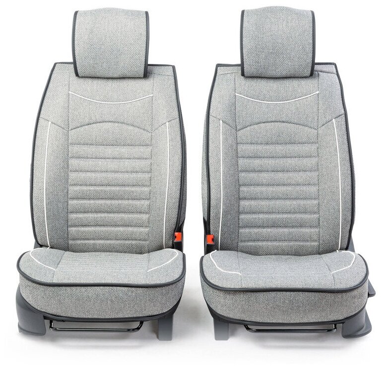 Каркасные накидки на передние сиденья "Car Performance", 2 шт, гобелен CUS-2082 L.GY