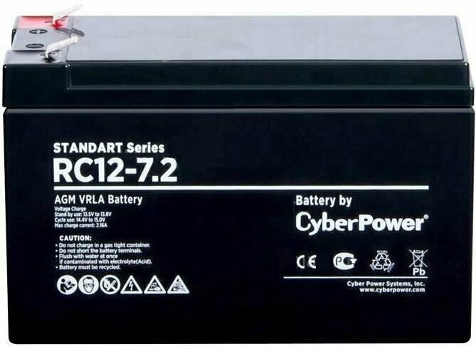 Аккумуляторная батарея CyberPower Standart RC 12-72 12В 72 А·ч