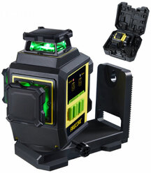 Лазерный уровень 3D Зеленый луч Firecore F95T-XG , 12 лучей , в кейсе