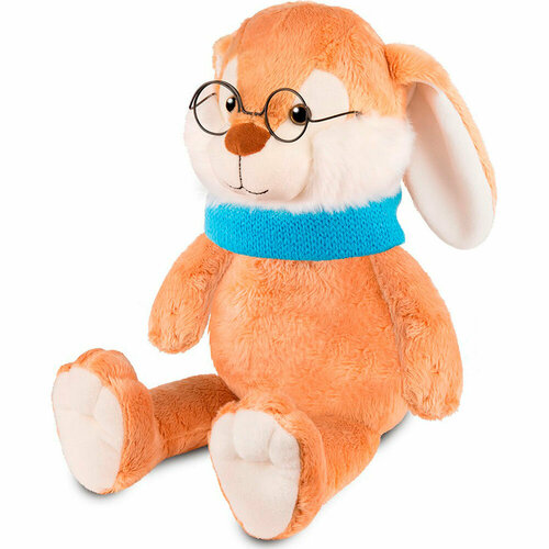 Мягкая игрушка Кролик Эдик в Шарфе и в Очках 25 см MT-MRT02226-5-25 /Maxitoys/ шоколад вязаный кролик эдик