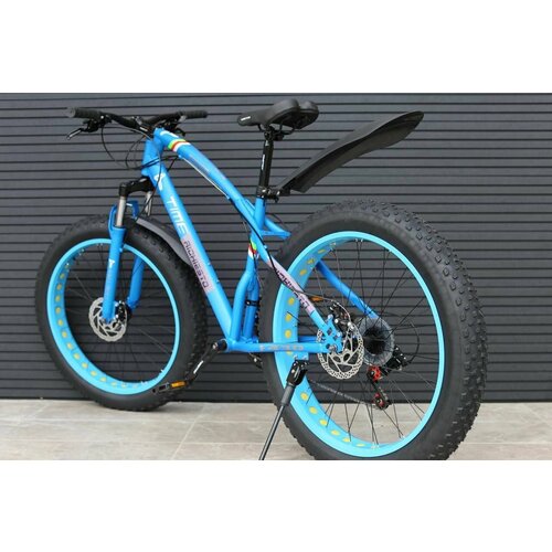 Велосипед Фэтбайк Fatbike на спицах Richiesto ТТ034 21s 26 Стальная рама Для активного отдыха Взрослый Унисекс Мужской Женский Подростковый синий 2588500₽