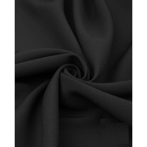 Ткань Габардин. Готовый отрез 15*1,5м. Цвет черный. Состав 100%пэ.