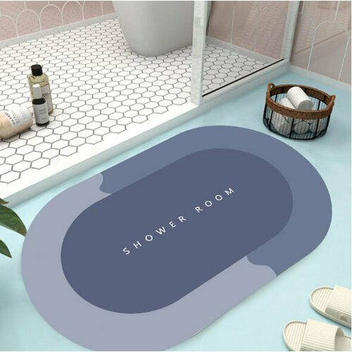 Коврик для ванной противоскользящий коврик в ванную комнату - серый