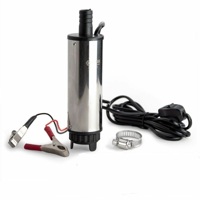 фото Погружной насос электрический 12 В (V вольт 35 л/мин, съемный фильтр) для перекачки топлива, мини насос, помпа для перекачки дизельного топлива, солярки, дизтоплива, гсм, керосина