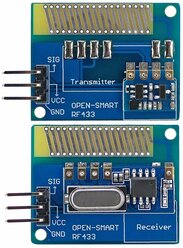 Беспроводной радиочастотный приемопередатчик / трансивер дальнего действия (приемник + передатчик 433МГц) для Arduino / Ардуино (Н)