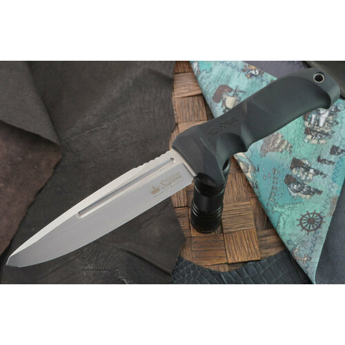 нож фиксированный kizlyar supreme trident aus 8 stonewash черный Полевой нож Kizlyar Supreme Centurion (Aus-8, stonewash)