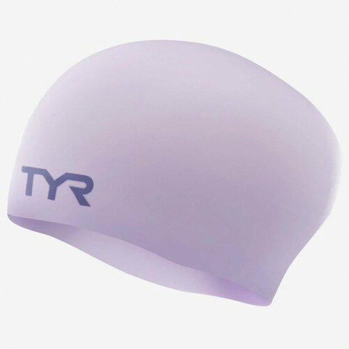 фото Шапочка для плавания tyr long hair wrinkle-free silicone cap (531 фиолетовый, o/s)