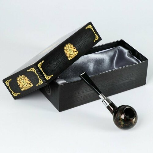 Трубка классическая круглая 14 см коричневая 1225₽