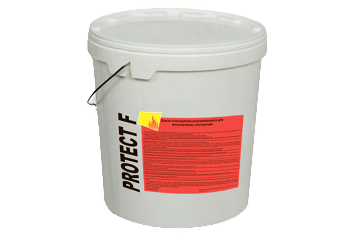 фото Огнезащитная краска Мицар Protect F, 20 кг, белый УТ000001583