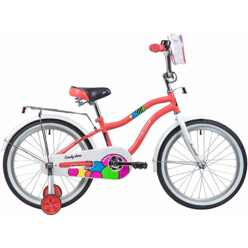 Детский велосипед Novatrack Candy 20, год 2023, цвет Оранжевый
