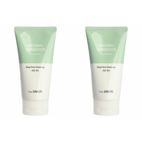 The Saem Пенка Natural Condition Scrub Foam Deep pore cleansing, 150 мл, 2 шт