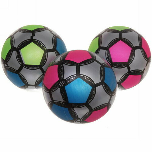 Мяч 22 см Металлик 60 гр микс 369₽