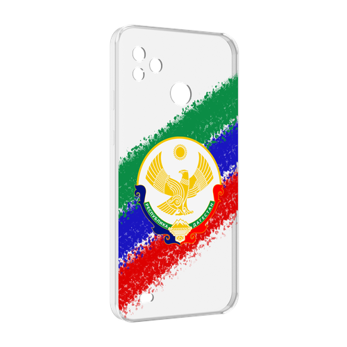 Чехол MyPads герб флаг Дагестана для Tecno Pop 5 Go задняя-панель-накладка-бампер чехол mypads флаг герб туркменистан 1 для tecno pop 5 go задняя панель накладка бампер