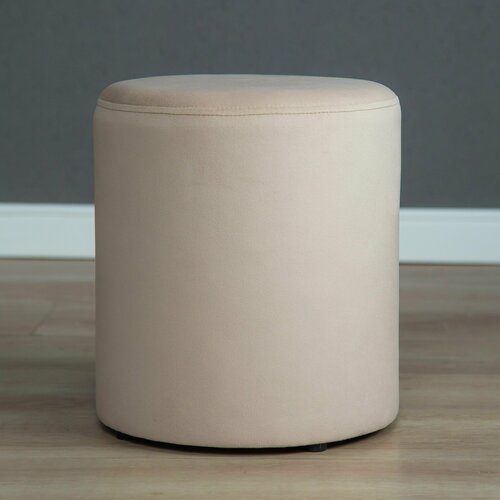 Royal Mebel / пуфик круглый цилиндр в скандинавском стиле под ноги , цвет молочный
