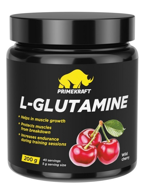 Prime Kraft L-Glutamine (200г) Дикая вишня